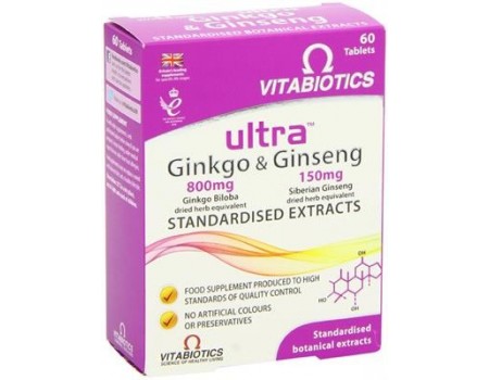 Ultra Ginkgo Ginseng 60 tablets